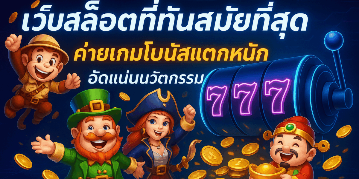 เว็บสล็อตที่ทันสมัยที่สุด ค่ายเกมโบนัสแตกหนัก อัดแน่นนวัตกรรม