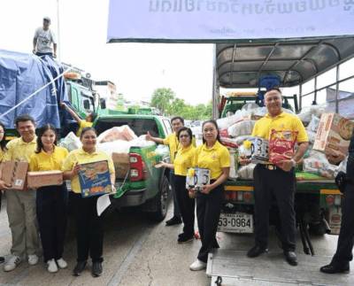 กำลังใจจากทั่วกรุง จัดรถ4คันมุ่งสู่ศูนย์ผู้อพยพ